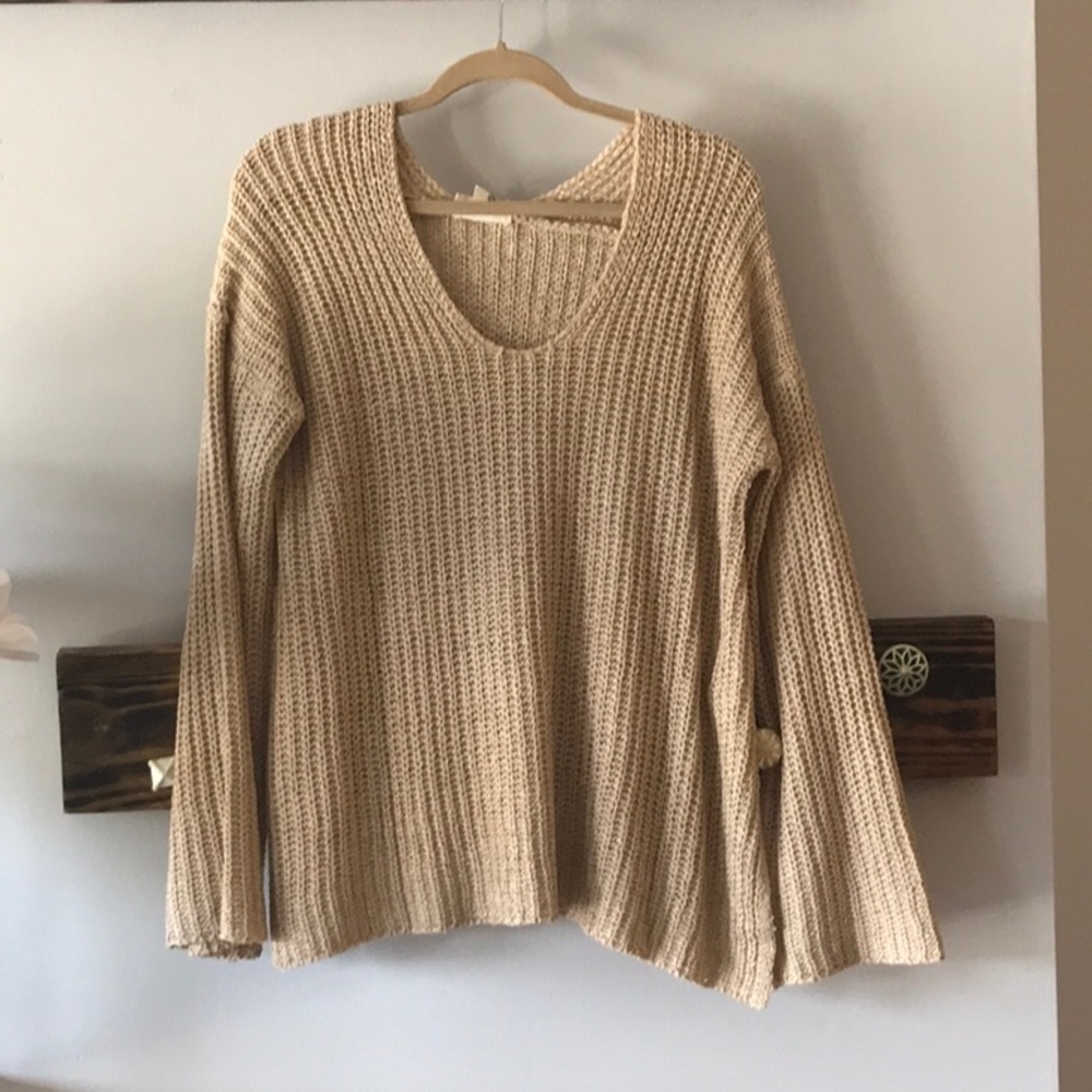 VNeck Belle Sleeve Sweater